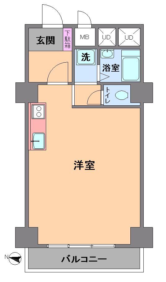 Floor plan. Price 16.8 million yen, Occupied area 39.15 sq m , Balcony area 4.5 sq m