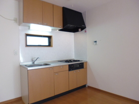 Kitchen. 3-neck gas stove ・ System kitchen