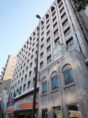 Building appearance. Sunny