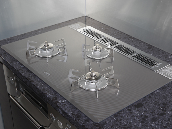 Kitchen.  [Glass top stove] There is a gloss, Adopt a beautiful glass top stove to look. Sticking can also be wiped off with the whip of stubborn oil stains and cooking, It is easy to clean. (T130A type)
