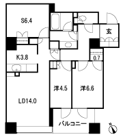 Floor: 2LDK + S + WIC, the occupied area: 81.12 sq m, Price: 110 million yen, currently on sale