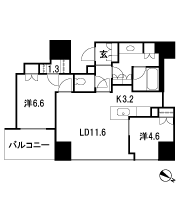 Floor: 2LDK + WIC + TR, the occupied area: 63.11 sq m, price: 85 million yen, currently on sale