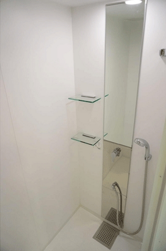Bath. Shower space