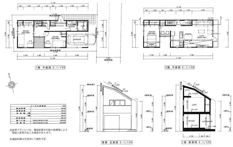 Building plan example (floor plan). 89.1 square meters 17 million yen