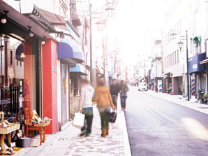 Surrounding environment. Jizo shopping street (about 650m ・ Located in the route connecting the 9 minutes) Yoyogihachiman and yoyogiuehara walk, Shopping street the store, such as more than 50 members. Of course everyday shopping of supermarkets, It is a shopping street that exists also dotted such as trendy cafés.