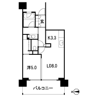Floor: 1LD ・ K + WIC (walk-in closet), the occupied area: 42 sq m, Price: TBD