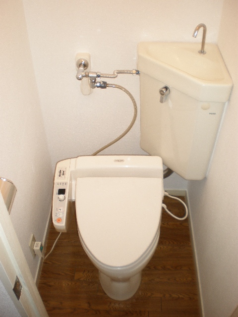 Toilet. Warm water washing toilet seat