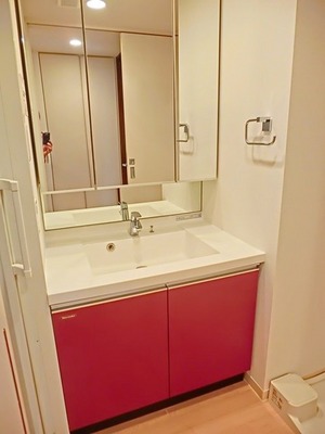 Washroom. Independent wash basin