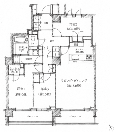 Floor: 3LDK + WIC, the occupied area: 89.84 sq m, Price: TBD