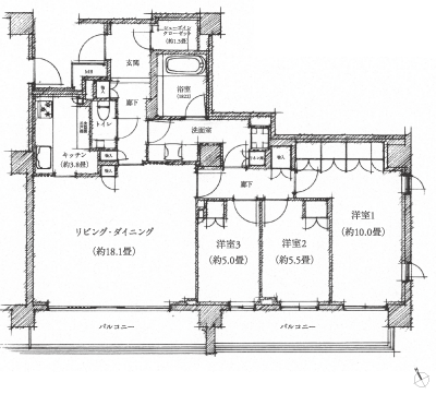 Floor: 3LDK + SIC, the occupied area: 103.36 sq m, Price: TBD