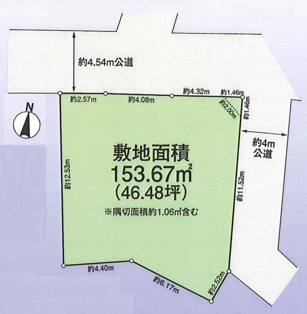 Compartment figure. Land price 100 million 58.7 million yen, Land area 153.67 sq m