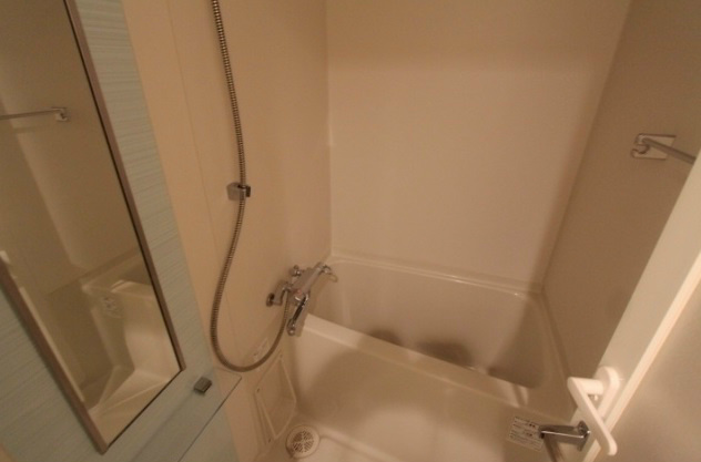 Bath. Happy bathroom dry with
