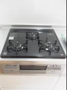 Kitchen. System Kitchen 3-burner stove for cooking is fun