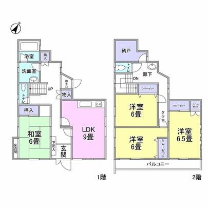 Floor plan. 4LDK type With attic storage