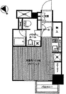 Floor plan. Price 24,100,000 yen, Occupied area 30.98 sq m , Balcony area 3 sq m