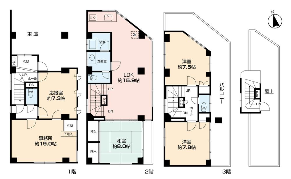 Floor plan. 168 million yen, 5LDK, Land area 81.22 sq m , Building area 139.92 sq m