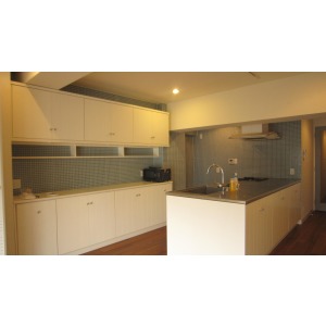 Kitchen. Kitchen gas stove with a three-necked