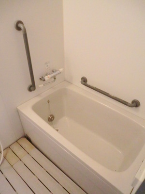 Bath. Bathroom with a unified calm in white