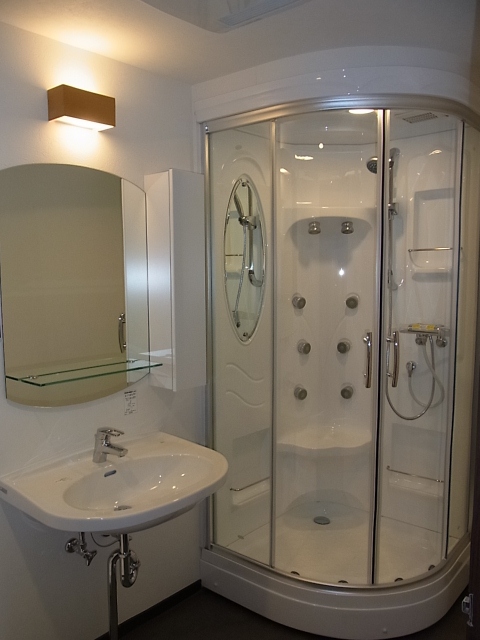 Bath. Adopt a stylish shower booth state-of-the-art