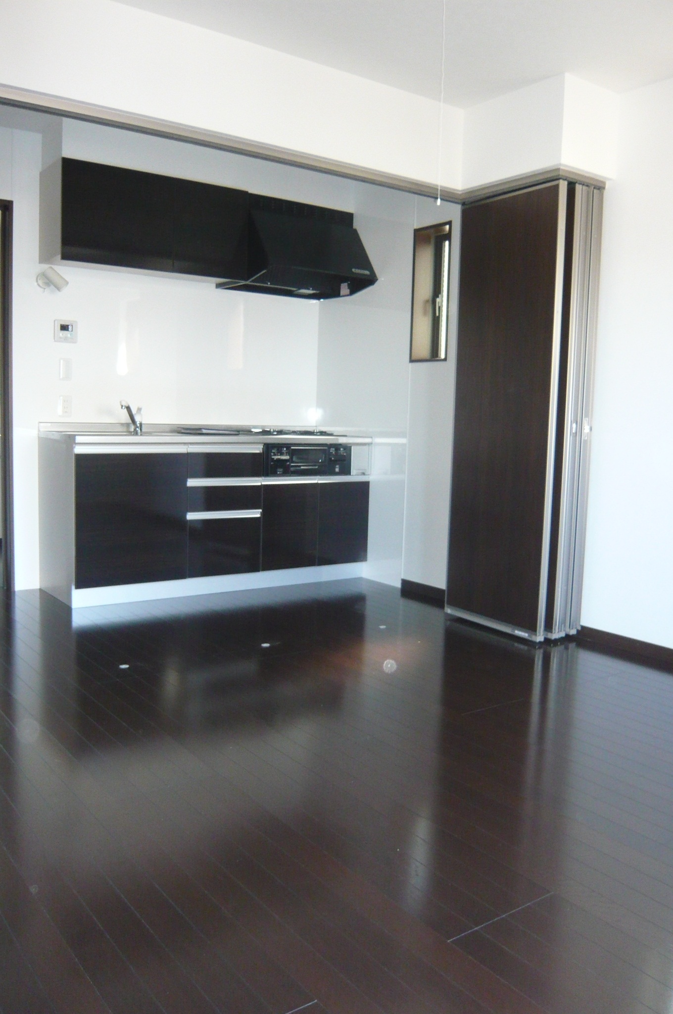 Living and room. Stylish interior, which was a valuable black and white, We get free plan 1 room
