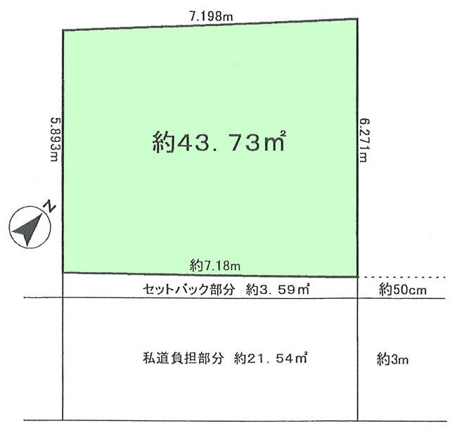 Compartment figure. Land price 56,800,000 yen, Land area 47.32 sq m