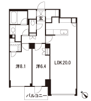 Floor: 2LDK + WIC + SIC + STO, the occupied area: 80.54 sq m