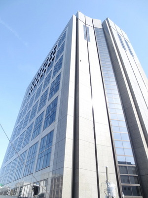 Building appearance. Sunny