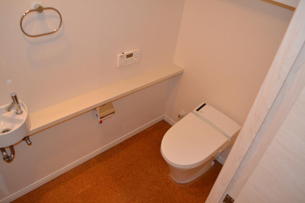Toilet. Washlet installation already toilet.