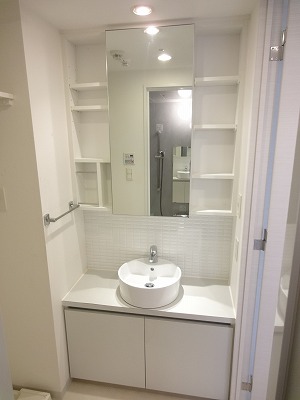 Washroom. Independent wash basin