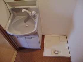 Washroom. Yes Storage popular independent sink and washing machine inside the room