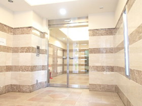 Entrance. Auto entrance with lock