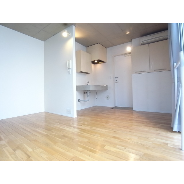 Living and room. Flooring of solid wood