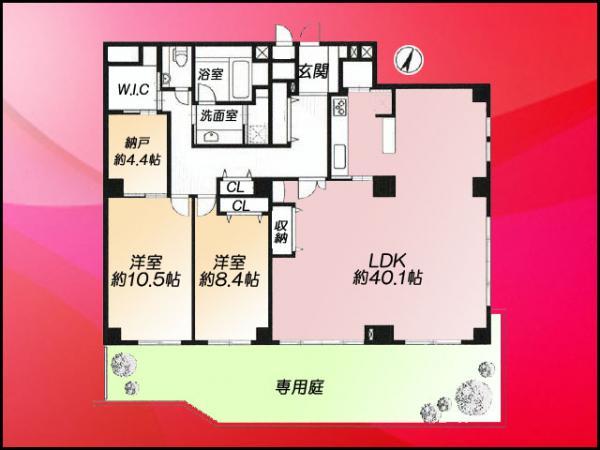 Floor plan. 2LDK+S, Price 96 million yen, Footprint 148.48 sq m