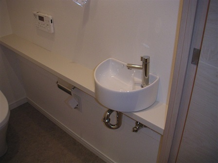 Toilet. There basin in toilet