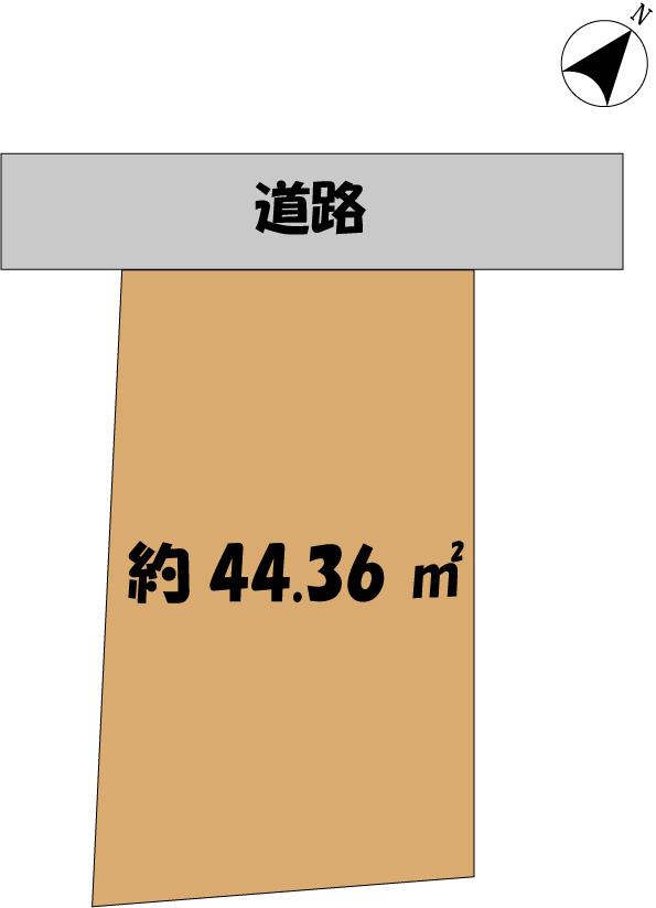 Compartment figure. Land price 35 million yen, Land area 44.36 sq m
