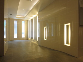 Entrance. Serene common areas