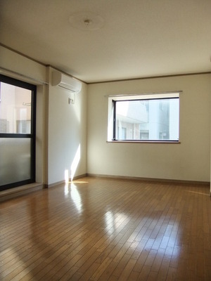 Living and room. Corner room two-sided lighting