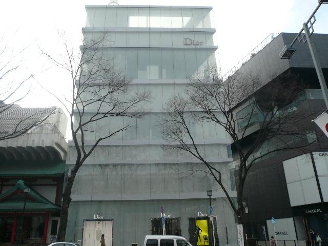 Streets around. Christian Dior 250m to Omotesando