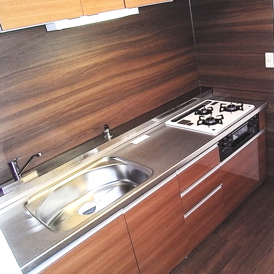Kitchen. A new three-necked glass top gas system Kitchen