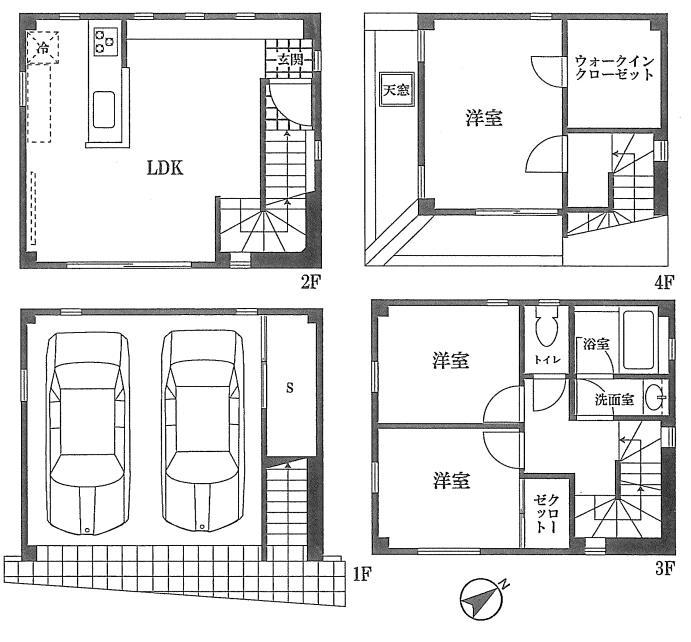 Other building plan example. There is a total floor area of ​​110 square meters to take the references plan. 