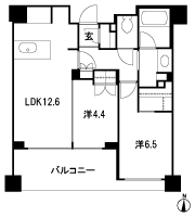 Floor: 2LDK + SIC + WIC, the area occupied: 56.4 sq m, Price: 66,900,000 yen, now on sale