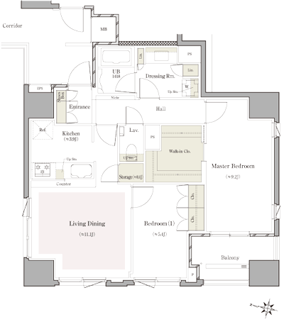 Floor: 2LDK + WIC + S, the occupied area: 72.81 sq m, Price: TBD