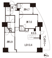 Floor: 3LDK + 2WIC, occupied area: 75.54 sq m, Price: TBD