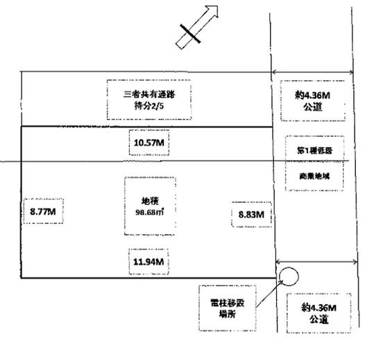 Compartment figure. Land price 65,800,000 yen, Land area 98.68 sq m compartment view   ※ Not a survey map
