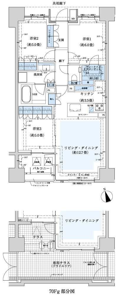 Floor: 3LDK, the area occupied: 72.8 sq m, Price: 68,096,787 yen, now on sale