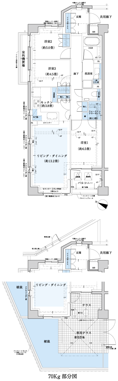 Floor: 3LDK, occupied area: 78.46 sq m, Price: 73,042,959 yen (tentative)
