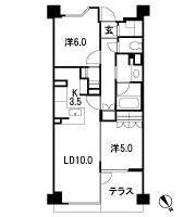 Floor: 2LDK, occupied area: 57.93 sq m, Price: 49,315,060 yen (tentative)