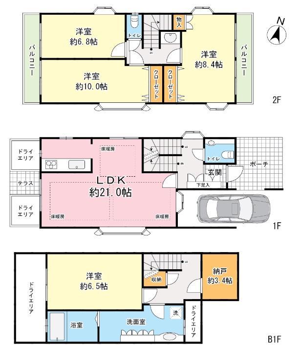 Floor plan. 4SLDK