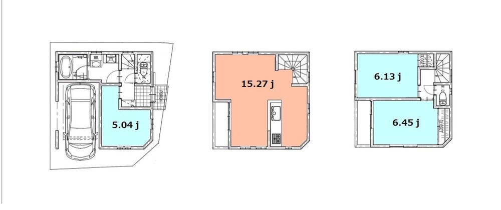 Building plan example (floor plan). Building plan example building price 13.8 million yen Building area 74.53 sq m