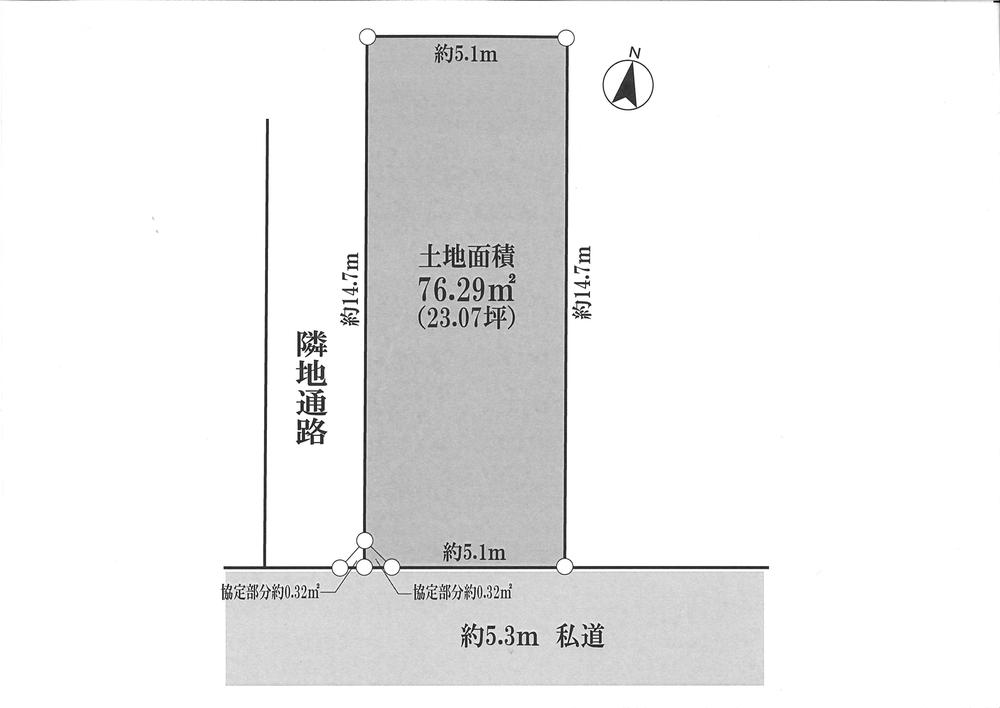 Compartment figure. Land price 79,800,000 yen, Land area 76.29 sq m